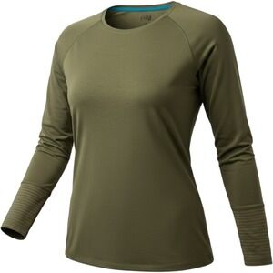 REI Co-op Sahara Long Sleeve T-Shirt Womens XL Olive Green Mesh Vent Hiking Top